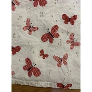 Pillowfort kids' butterfly Flat sheet Pink Twin Size 100% Cotton